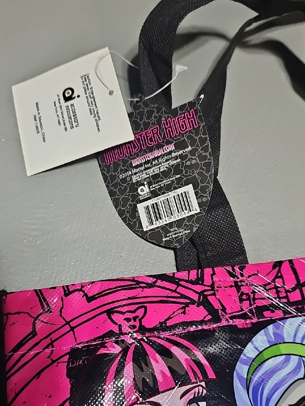 Monster High 2014 Mattel Reusable Tote Bag Shopping Bag - Picture 5 of 6